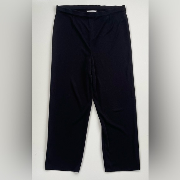 Exclusively Misook Women's Black Pull on Pants Size Petite Large - Picture 1 of 8